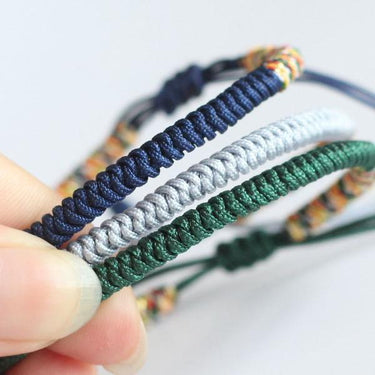 For HEALTH-3/pc Lucky Knots Bracelet Set- Hand Made by Tibetan Buddhist Monks